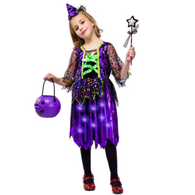 Halloween Kids Glow Witch